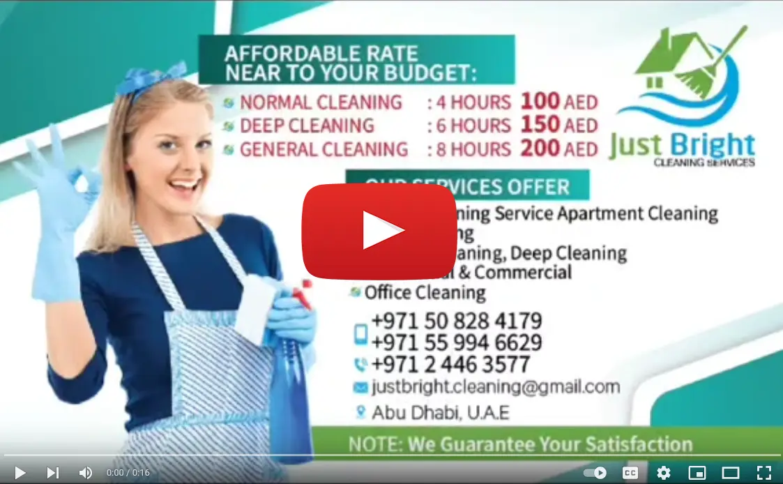 youtube video for cleaning services